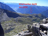 Via Normale Rauchkofel/Monte Fumo  - Ahornacherjochl con vista verso sud 