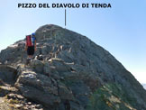 Via Normale Pizzo del Diavolo di Tenda - da Ambria - La cresta finale rivolta a N