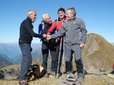 Via Normale Pizzo Paradiso - I miei compagni in vetta 