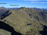 Via Normale Cima Hoabonti - Vista verso nord con i Sette Laghi