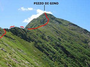 Via Normale Pizzo di Gino - Cresta N