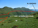 Via Normale Pizzo di Gino - Cresta N - La prima parte dell’itinerario, dal Rif. Sommafiume