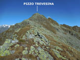 Via Normale Pizzo Trevesina (o Piz Trevisina) - Sulla cresta SE del Pizzo Trevesina