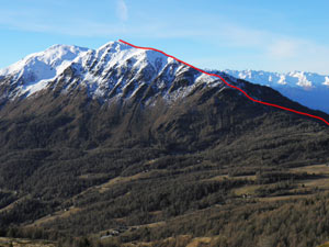 Via Normale Cima Verda - Cresta Nord