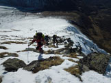 Via Normale Cime di Grom - In salita, sulla cresta SSW