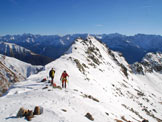 Via Normale Monte Seroti - Il Monte Seroti dal Passo di Val Andrina