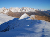 Via Normale Monte Pagano - Cresta NE - Sguardo indietro, sullultimo tratto di cresta