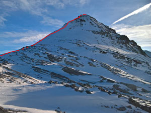 Via Normale Cima del Chiodo - Cresta Nord