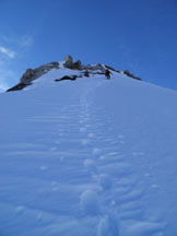 Via Normale Cima del Chiodo - Cresta Nord - Salita lungo la cresta nord