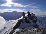 Via Normale Cima del Chiodo - Cresta Nord - In cima