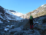 Via Normale Pizzo d'Orgnana - Il vallone da risalire dallAlpe dorgnana