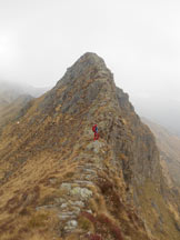 Via Normale Monte Barone (cresta SE) - Ultimo tratto di cresta per la Punta delle Camosce