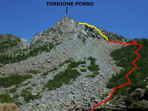 Via Normale Torrione Porro