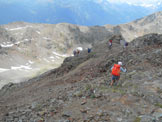 Via Normale Monte Masuccio (cresta SW) - Allinizio della discesa dalla cima