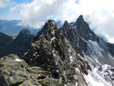 Via Normale Cima Rossa - Panorama di vetta sulle Cime di Redasco