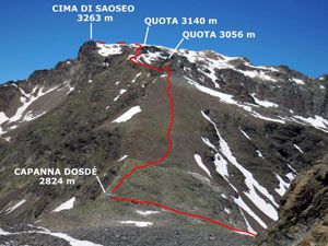 Via Normale Cima di Saoseo - Cresta Est