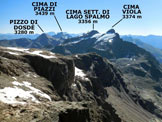 Via Normale Cima di Saoseo - Cresta Est - Panorama di vetta, verso E