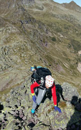 Via Normale Pizzo Camilla - Salita alla cima