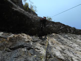 Via Normale Monte Spiz - Via Marisa - Tratto di arrampicata