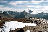 Via Normale Pischahorn - Panorama di vetta sul Gruppo del Silvretta