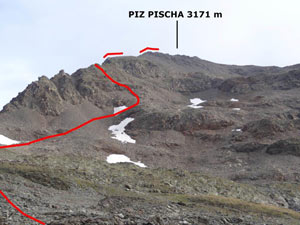 Via Normale Piz Pischa