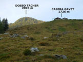 Via Normale Dosso Tacher - In salita