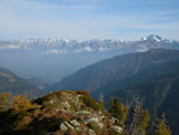 Via Normale Dosso Tacher - Panorama di vetta sul Gruppo del Masino, a destra il M. Disgrazia