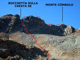 Via Normale Monte Combolo - Versante E - Immagine ripresa dal Lagh dal Mat (q. 2523 m)