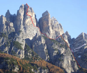 Via Normale Spiz di Mezzod Nord