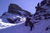 Via Normale Monte Zerbion - Il canalone del Colle Portola