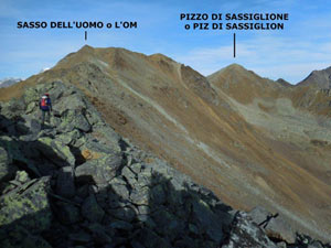 Via Normale Sasso dellUomo (o LOm)