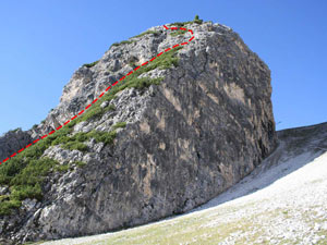 Via Normale Ra Pgna - via attrezzata
