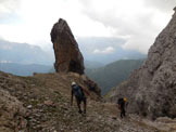 Via Normale Campanile San Marco (Agnr) - Discesa dalla conca di sassi