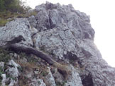 Via Normale  Bastionata Obergrubele (Spigolo degli Ignoti) - Quarta lunghezza e fine delle difficolt