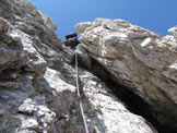 Via Normale Brenta Bassa - Tratto di arrampicata