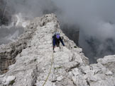 Via Normale Brenta Bassa - Ultimo tratto di cresta per la cima