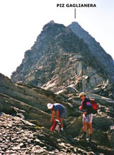 Via Normale Piz Valdraus - Piz Gaglianera (traversata) - Sulla bella cresta NW del Piz Gaglianera