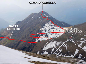 Via Normale Cima d´Agrella - Cresta N