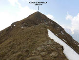Via Normale Cima dAgrella - Cresta N - Sulla cresta N della Cima dAgrella