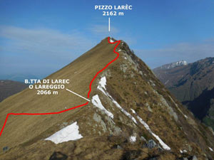 Via Normale Pizzo Larec (o Pizzo Lareggio)