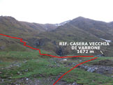 Via Normale Pizzo Larec (o Pizzo Lareggio) - Parte dellitinerario, dalla stradina nei pressi del Rif. Casera Vecchia di Varrone