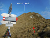 Via Normale Pizzo Larec (o Pizzo Lareggio) - Immagine ripresa alla Bocchetta di Larec o Bocchetta di Lareggio