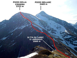 Via Normale Pizzo della Cassera (o Cima Cassera)