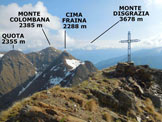 Via Normale Pizzo della Cassera (o Cima Cassera) - Panorama di vetta, verso NE