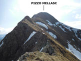 Via Normale Pizzo Mellasc - Cresta WNW - Lungo la cresta WNW del Pizzo Mellasc