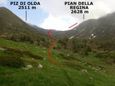 Via Normale Pian della Regina - Cresta Ovest - In salita