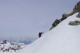 Via Normale Punta Setteventi - invernale - Lungo la cresta SE