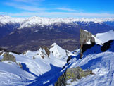 Via Normale Punta Pesciola - Il Canalone di salita dopo il Rifugio Pesciola in veste invernale
