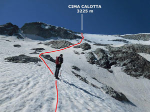 Via Normale Cima Calotta - Da Malga Caldea