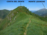 Via Normale Costa del Dente - Lungo la cresta E